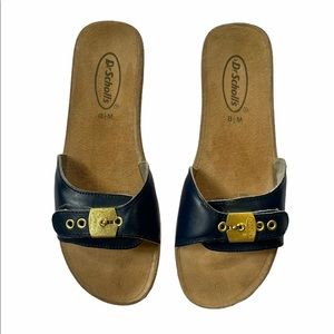 8.5 Blue Dr. Scholl’s Slide Sandals Like New